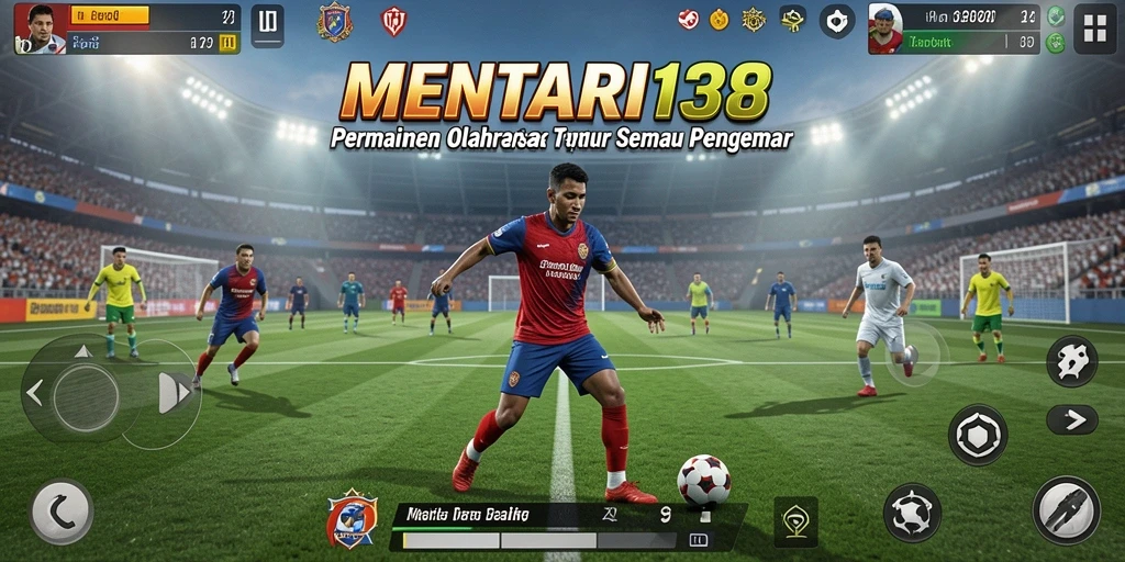 Tampilan gameplay MENTARI138 yang seru dan menarik di arena olahraga.